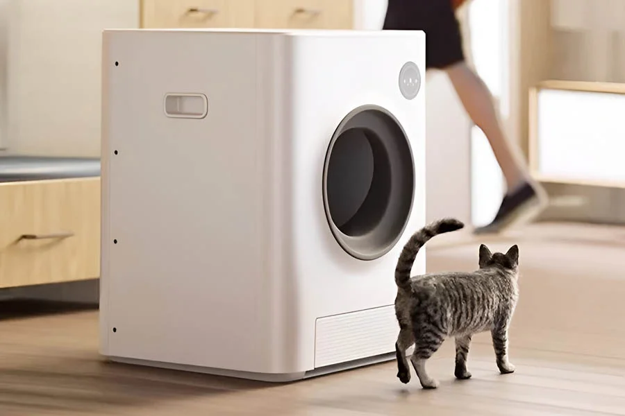 automatic scooping litter box